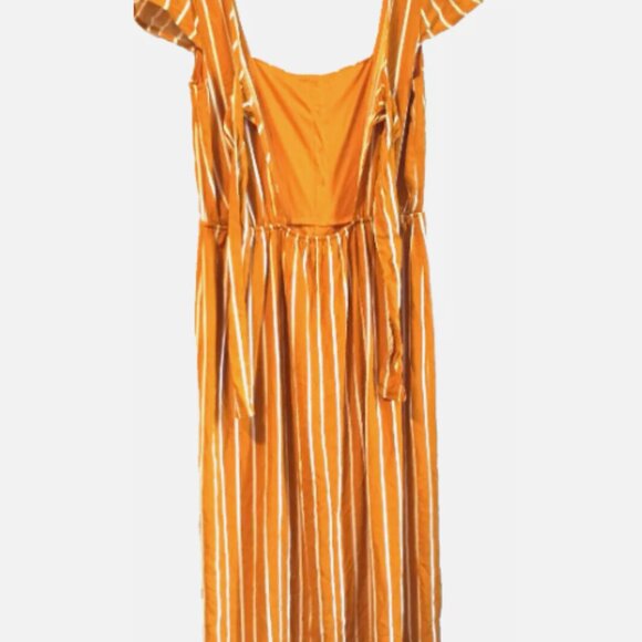 Trixxi Orange Striped Midi Dress - Picture 10 of 14